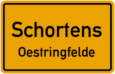 Straßenverzeichnis Schortens Oestringfelde