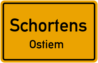 Straßenverzeichnis Schortens Ostiem