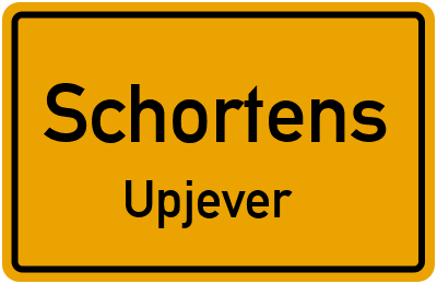 Straßenverzeichnis Schortens Upjever