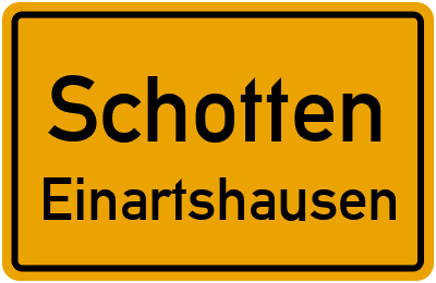 Straßenverzeichnis Schotten Einartshausen