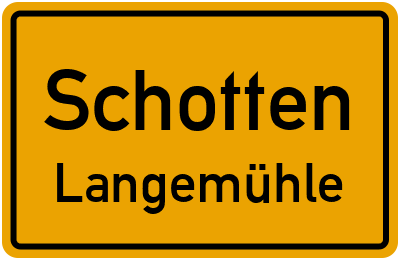 Straßenverzeichnis Schotten Langemühle