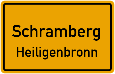 Straßenverzeichnis Schramberg Heiligenbronn