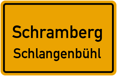 Straßenverzeichnis Schramberg Schlangenbühl