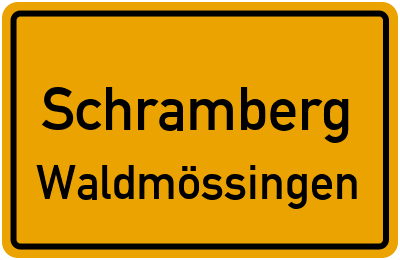 Straßenverzeichnis Schramberg Waldmössingen
