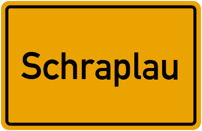 Ortsschild von Stadt Schraplau in Sachsen-Anhalt