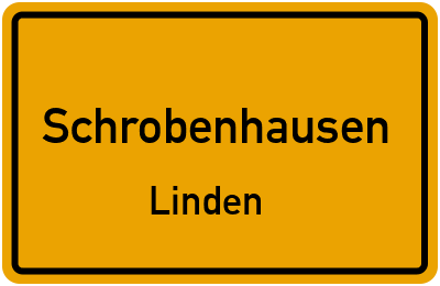 Ortsschild Schrobenhausen Linden