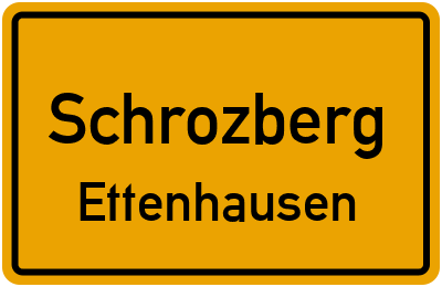 Straßenverzeichnis Schrozberg Ettenhausen