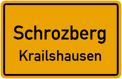 Straßenverzeichnis Schrozberg Krailshausen