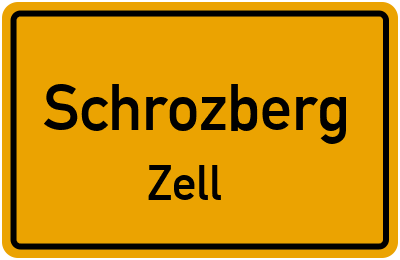 Straßenverzeichnis Schrozberg Zell