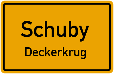 Straßenverzeichnis Schuby Deckerkrug
