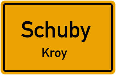 Straßenverzeichnis Schuby Kroy
