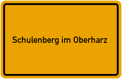 Branchenbuch Schulenberg im Oberharz, Niedersachsen