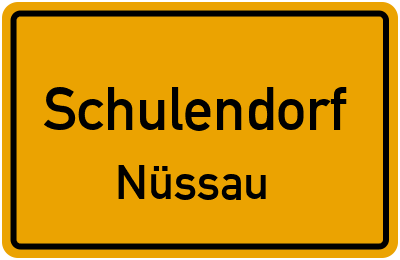 Straßenverzeichnis Schulendorf Nüssau