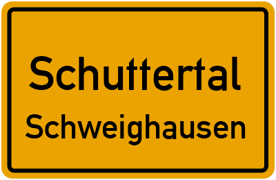 Ortsschild Schuttertal Schweighausen