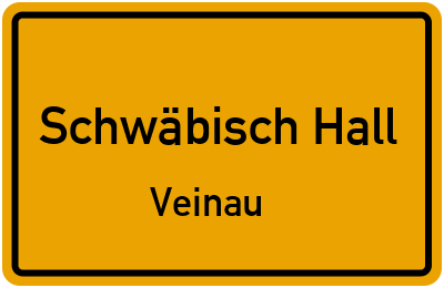 Straßenverzeichnis Schwäbisch Hall Veinau