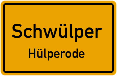 Straßenverzeichnis Schwülper Hülperode