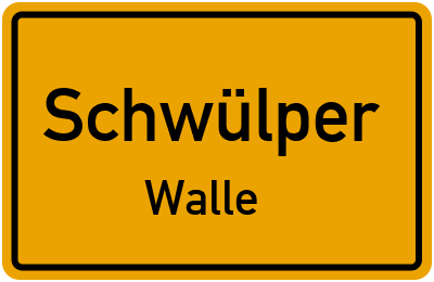 Straßenverzeichnis Schwülper Walle