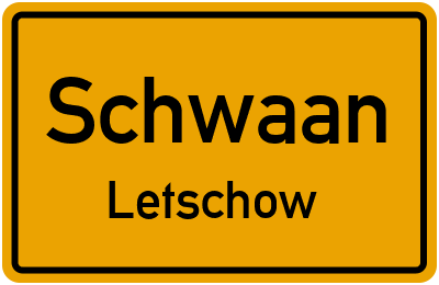 Straßenverzeichnis Schwaan Letschow