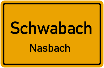 Straßenverzeichnis Schwabach Nasbach