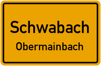 Straßenverzeichnis Schwabach Obermainbach