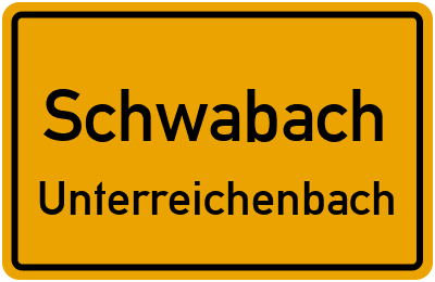 Straßenverzeichnis Schwabach Unterreichenbach