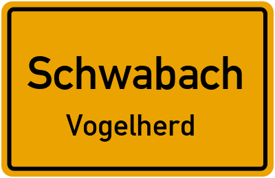 Straßenverzeichnis Schwabach Vogelherd