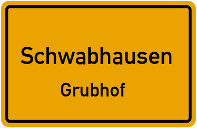 Straßenverzeichnis Schwabhausen Grubhof