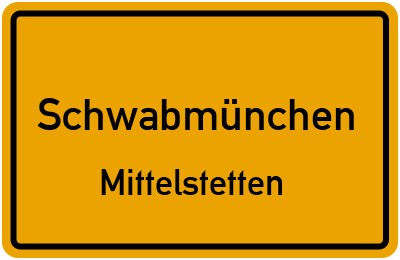 Straßenverzeichnis Schwabmünchen Mittelstetten