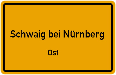 Straßenverzeichnis Schwaig bei Nürnberg Ost