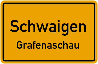 Ortsschild Schwaigen Grafenaschau