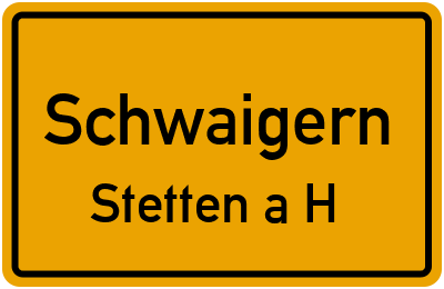 Straßenverzeichnis Schwaigern Stetten a.H.