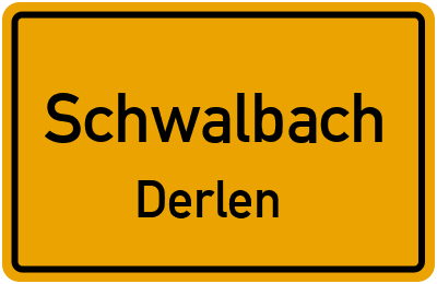 Straßenverzeichnis Schwalbach Derlen