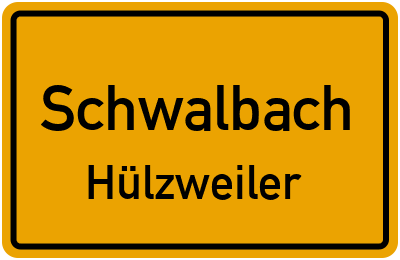 Straßenverzeichnis Schwalbach Hülzweiler
