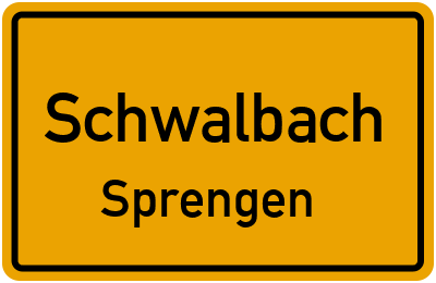 Straßenverzeichnis Schwalbach Sprengen