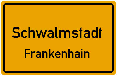 Straßenverzeichnis Schwalmstadt Frankenhain