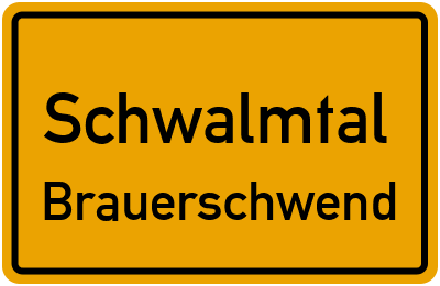 Straßenverzeichnis Schwalmtal Brauerschwend