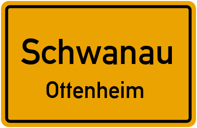 Ortsschild Schwanau Ottenheim