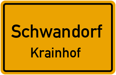 Straßenverzeichnis Schwandorf Krainhof