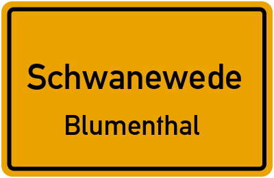 Straßenverzeichnis Schwanewede Blumenthal