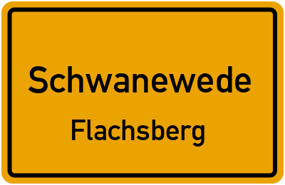 Straßenverzeichnis Schwanewede Flachsberg