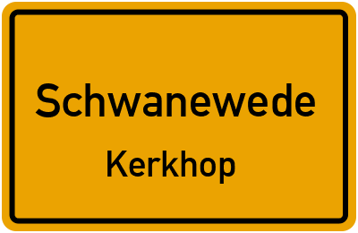 Straßenverzeichnis Schwanewede Kerkhop