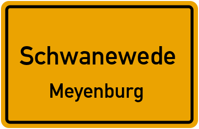 Straßenverzeichnis Schwanewede Meyenburg