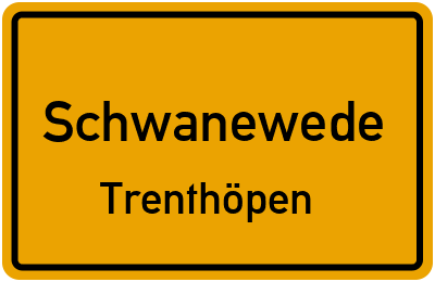 Straßenverzeichnis Schwanewede Trenthöpen