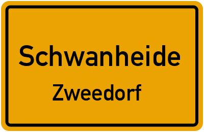 Straßenverzeichnis Schwanheide Zweedorf