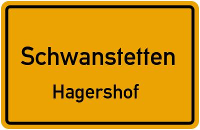Straßenverzeichnis Schwanstetten Hagershof