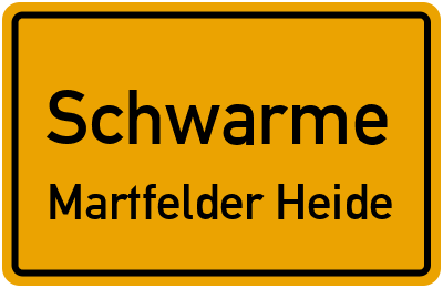 Straßenverzeichnis Schwarme Martfelder Heide