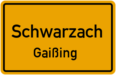 Straßenverzeichnis Schwarzach Gaißing