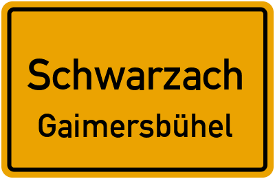 Straßenverzeichnis Schwarzach Gaimersbühel