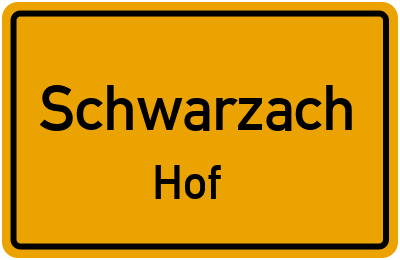Straßenverzeichnis Schwarzach Hof