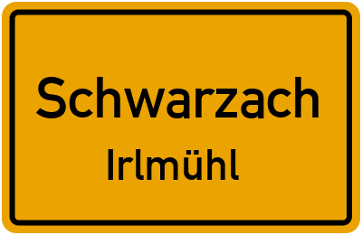 Straßenverzeichnis Schwarzach Irlmühl